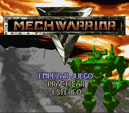 Mechwarrior (Spain) Title Screen